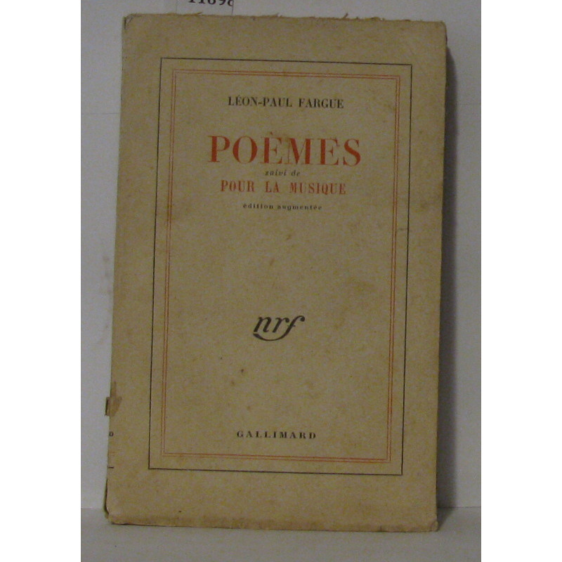 Poèmes suivi de pour la musique