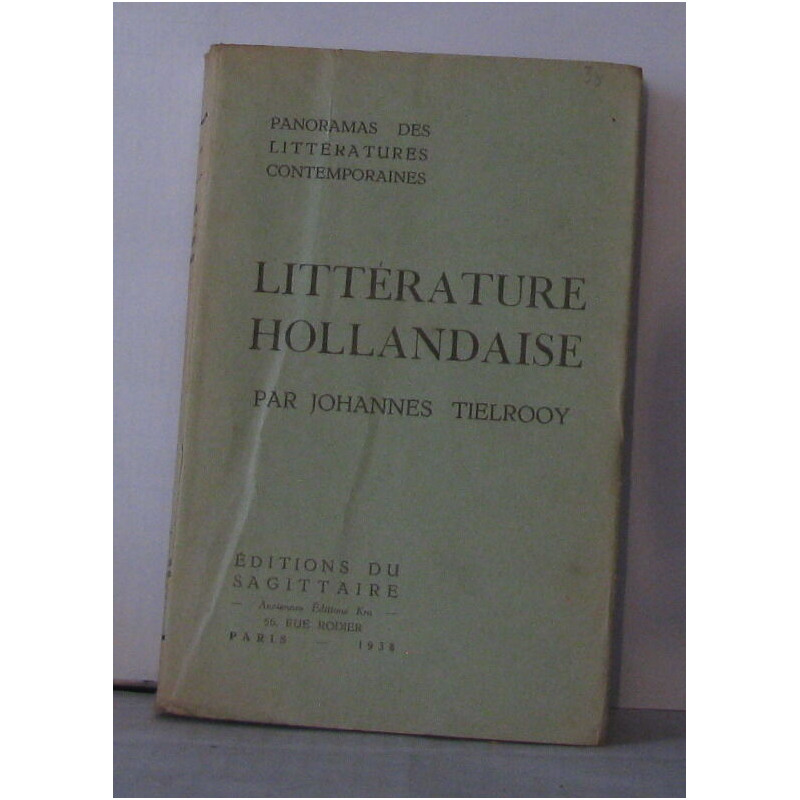 Panorama de la littérature hollandaise contemporaine