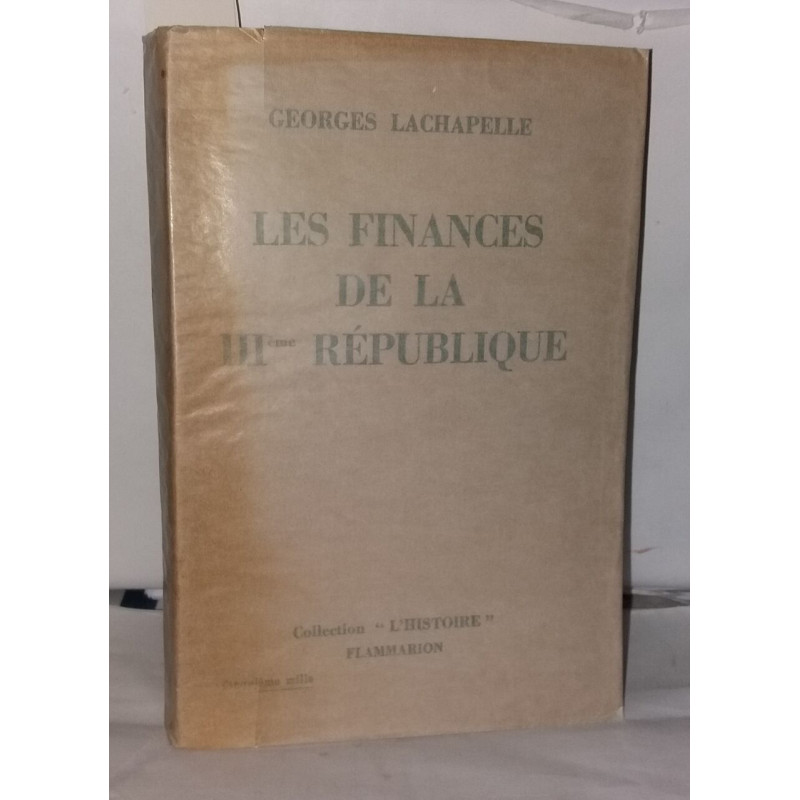 Les finances de la IIIeme république