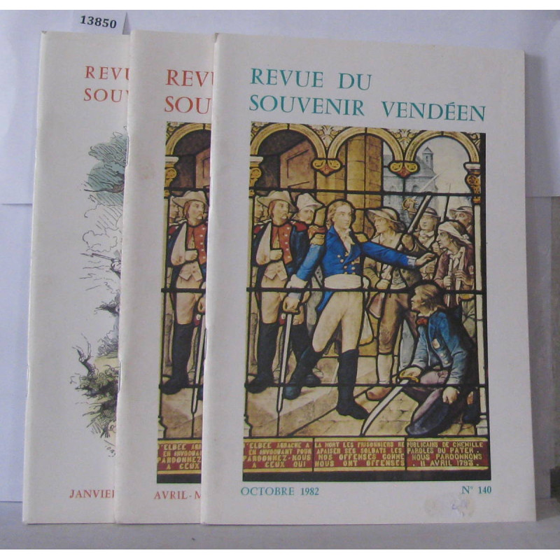 Revue du souvenir Vendéen 3 Numéros année 1982