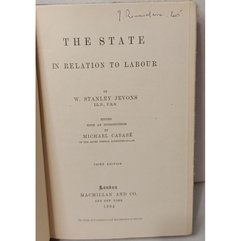 The State in Relation to Labour