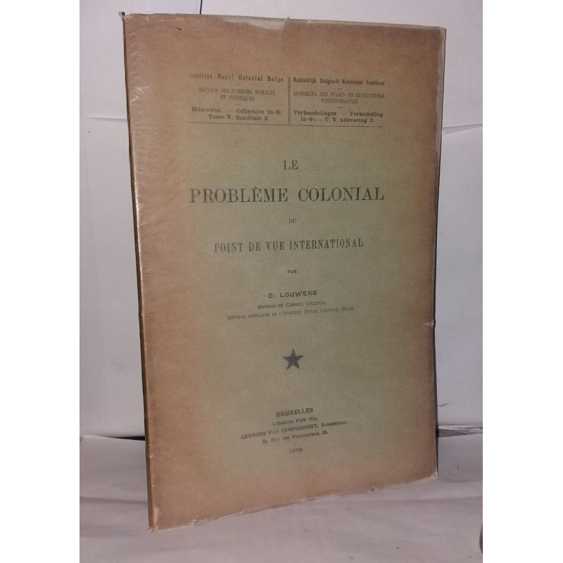 Le problème colonial du point de vue international