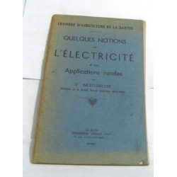 Quelques notions sur l'électricité et ses applications rurales