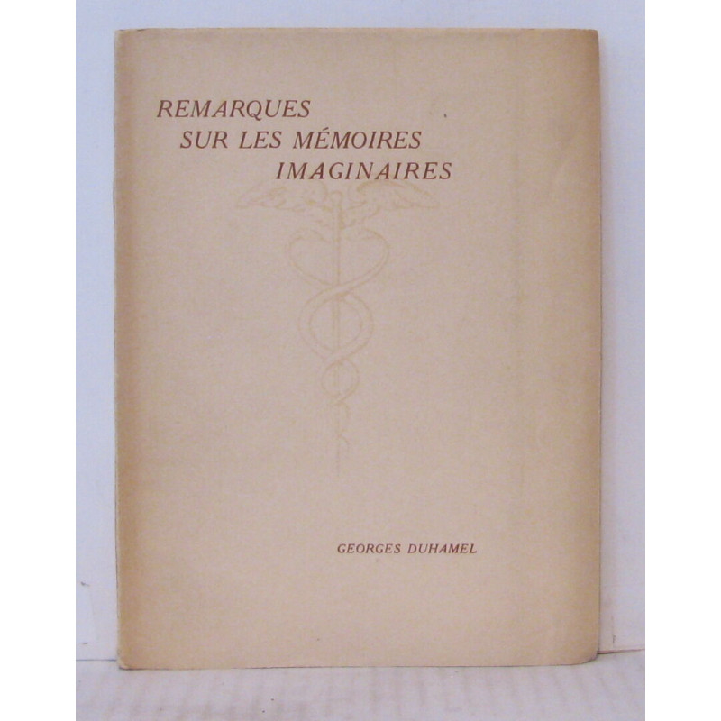 Remarques sur les mémoires imaginaires