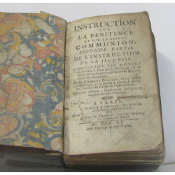 Instruction sur la pénitence et sur la sainte communion seconde...