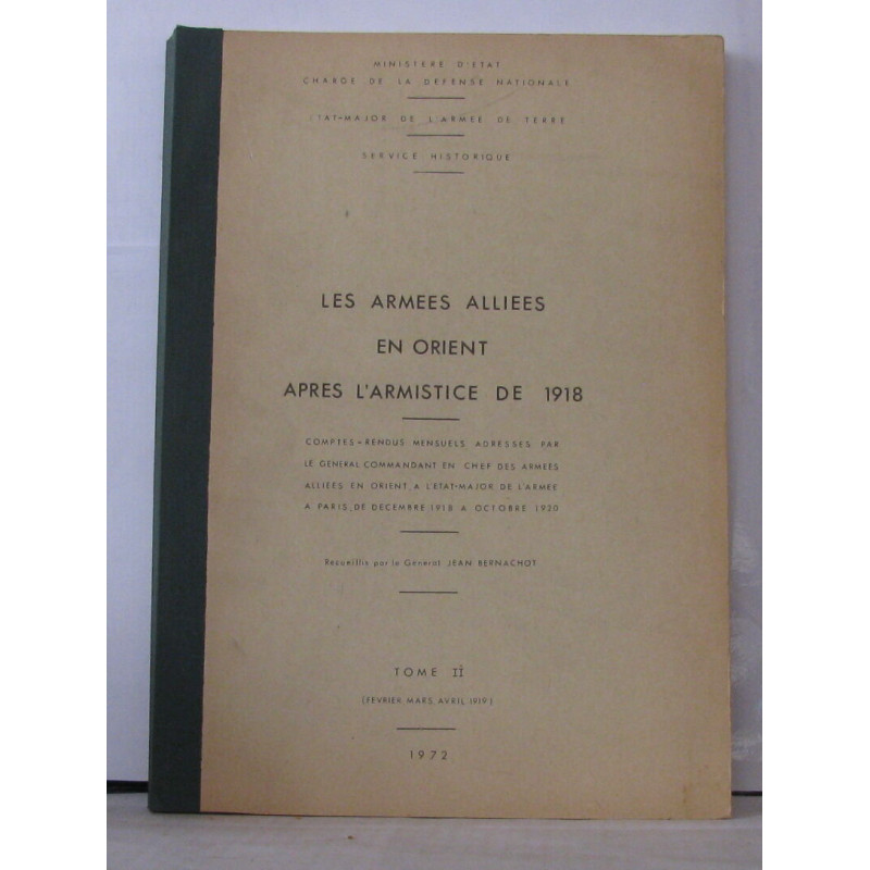 Les armées alliés en Orient après l'armistice de 1918 - Comptes...