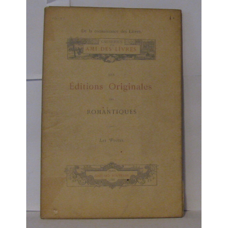 Les éditions originales des romantiques