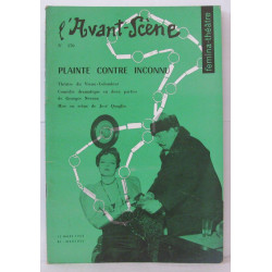 L'Avant Scène - femina-théàtre - N°170 Plainte contre Inconnu de...