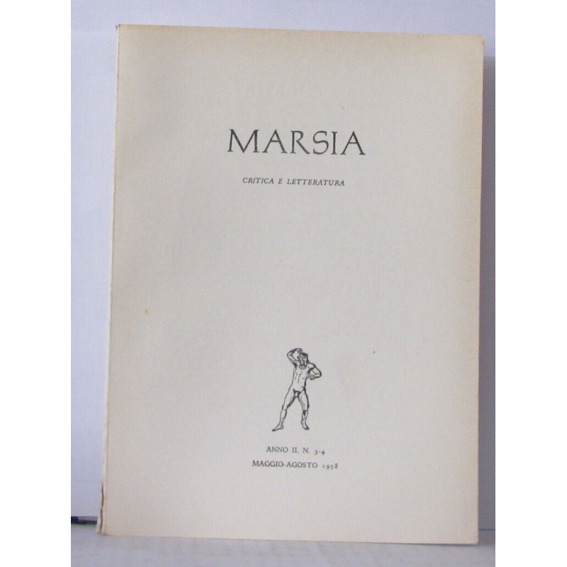 Marsia critica e letteratura Anno II N° 3-4