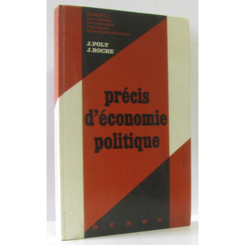 Précis d'économie politique - classe de T.E