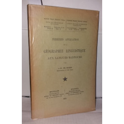 Premières applications de la géographie linguistique aux langues...