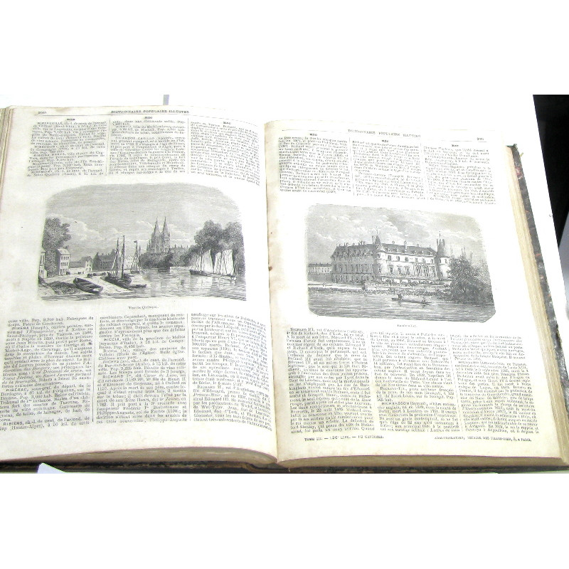 Dictionnaire populaire illustré d'histoire de géographie tome I II...
