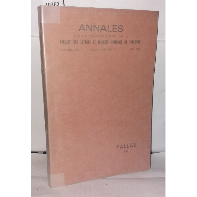 Annales publiées trimestriellement par l'université de Toulouse...