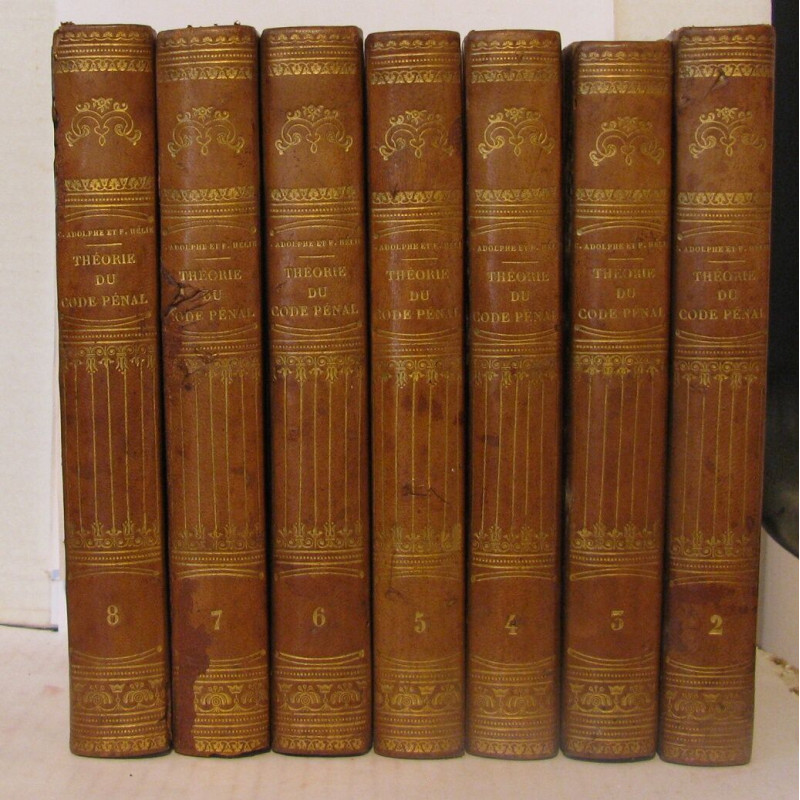 Théorie du code pénal Tomes 2 a 8