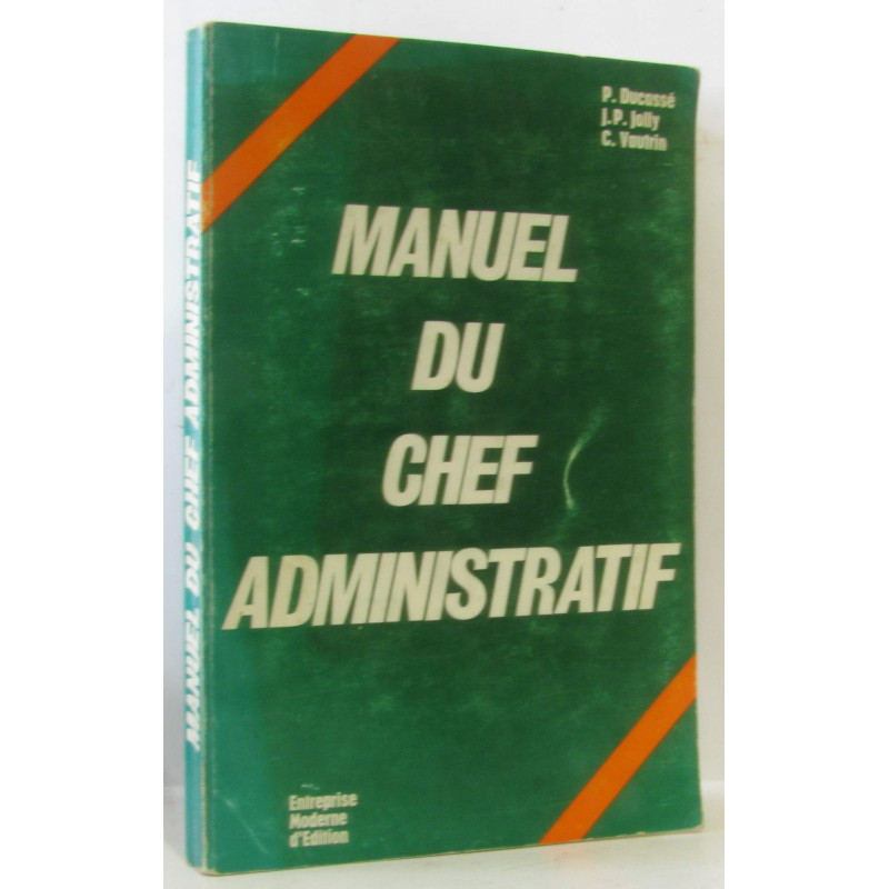 Manuel du chef administratitf