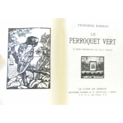 Le perroquet vert + Catherine Paris -- bois originaux de...
