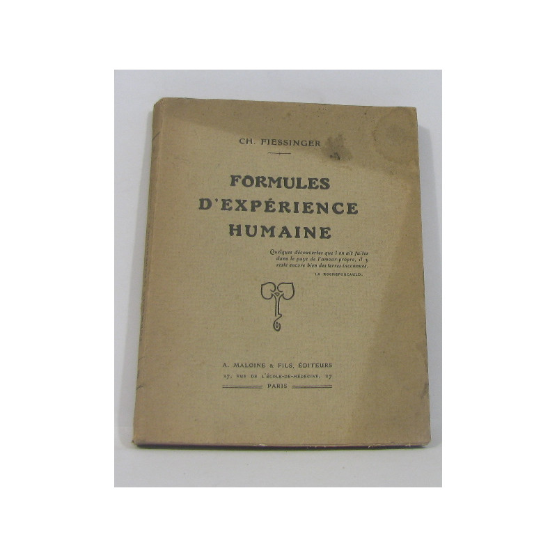 Formules d'expérience humaine
