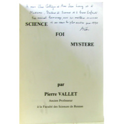 Science foi mystère (avec hommage de l'auteur)