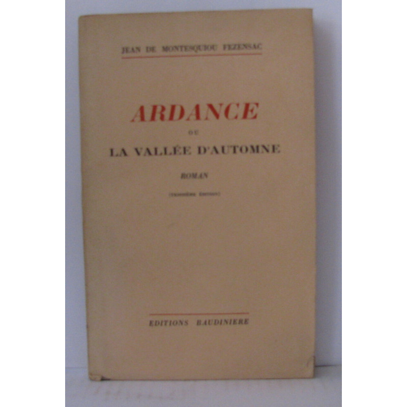 Ardance ou la vallée d'automne