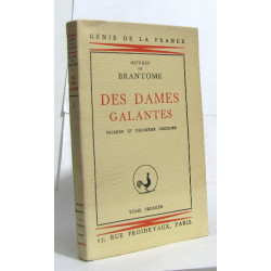 Des dames galantes premier et deuxième discours - tome premier