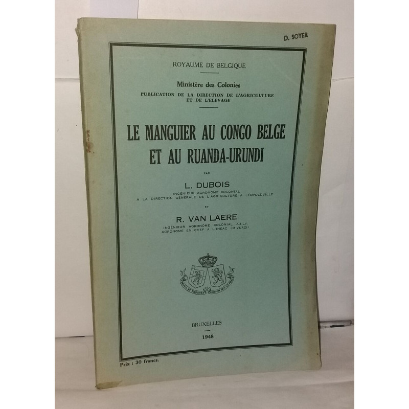 Le manguier au congo belge et au ruanda-Urundi