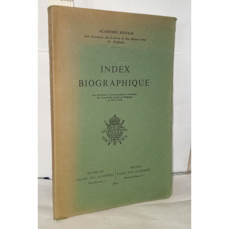 Index bibliographique des membres correspondants et associés de...