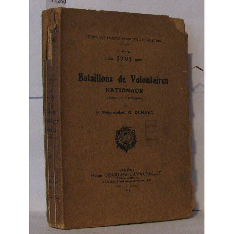Études sur l'armée pendant la révolution 1ère série 1791...