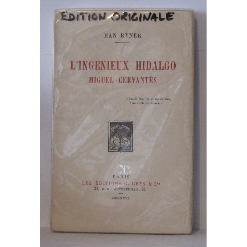 L'ingénieux hidalgo miguel cervantès