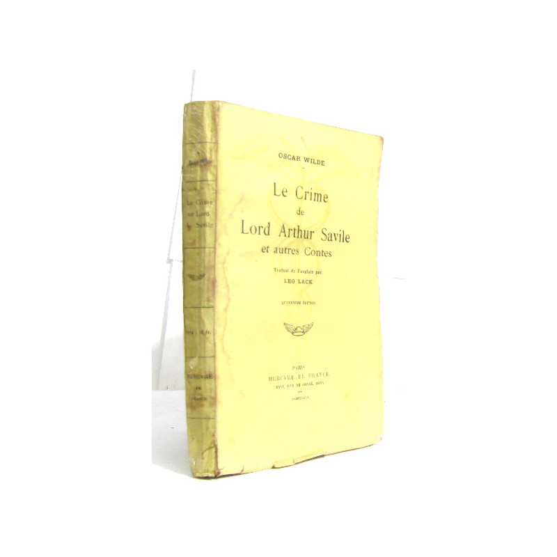 Le crime de lord arthur savile et autres contes
