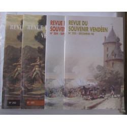 Revue du souvenir Vendéen 4 Numéros année 1998
