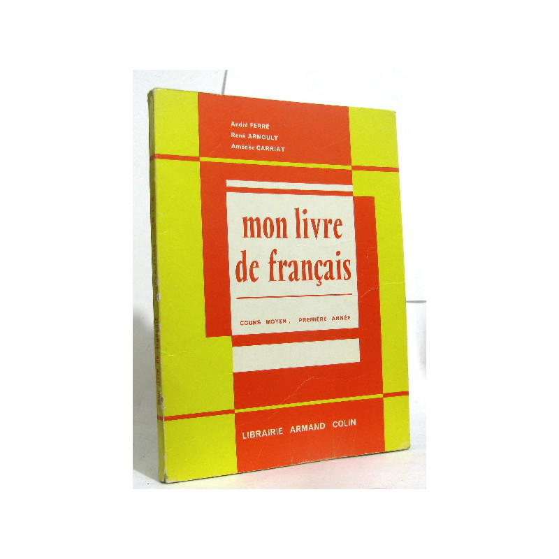 Mon livre de français cours moyen 1ère année