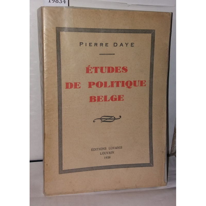 Études de politique belge