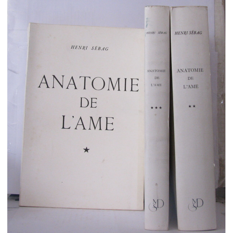 Anatomie de l'âme (en 3 tomes )