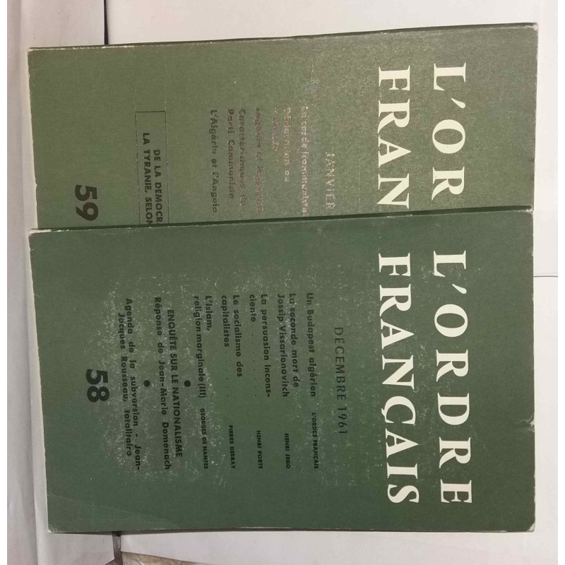 L'ordre français - N°58-59