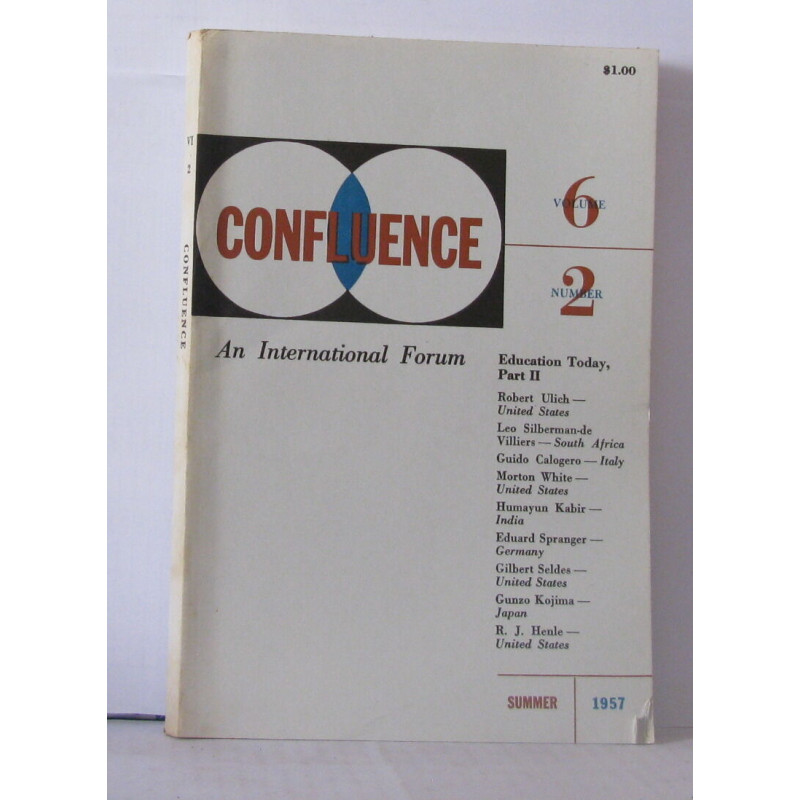 Confluence an international forum Volume 6 N°2