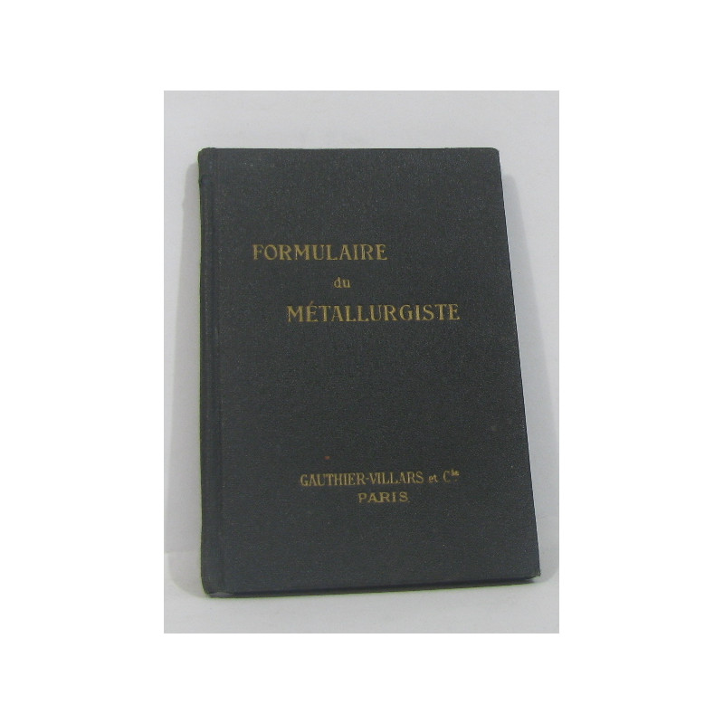 Formulaire du métallurgiste tricot
