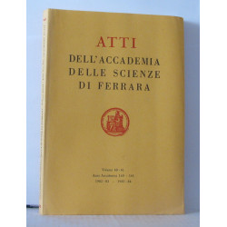 Atti dell'accademia delle scienze di ferrara - Volumi 60-61