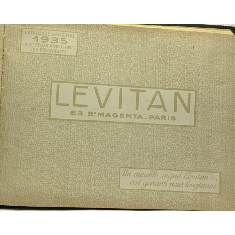 Levitan - catalogue général 1935 1e édition annulant les précédentes
