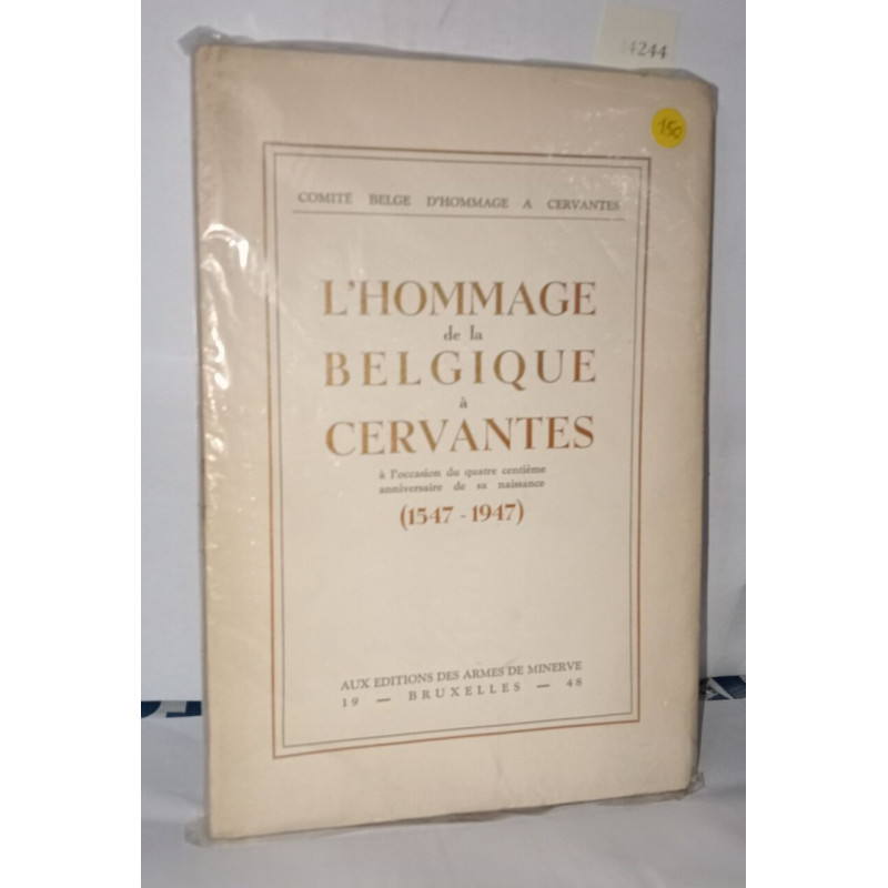 L'hommage de la Belgique à Cervantes à l'occasion du quatre...