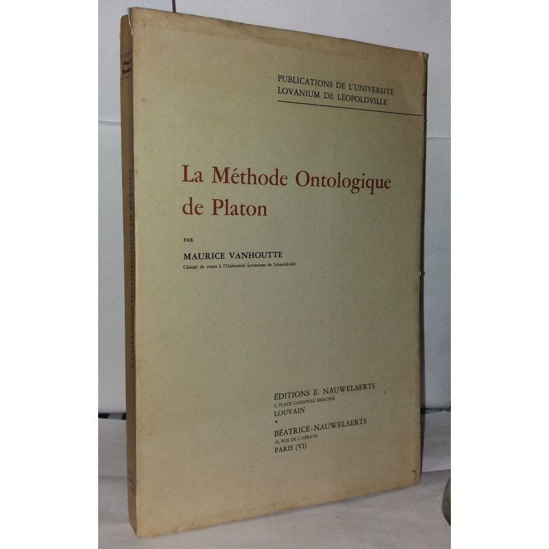 La méthode ontologique de Platon