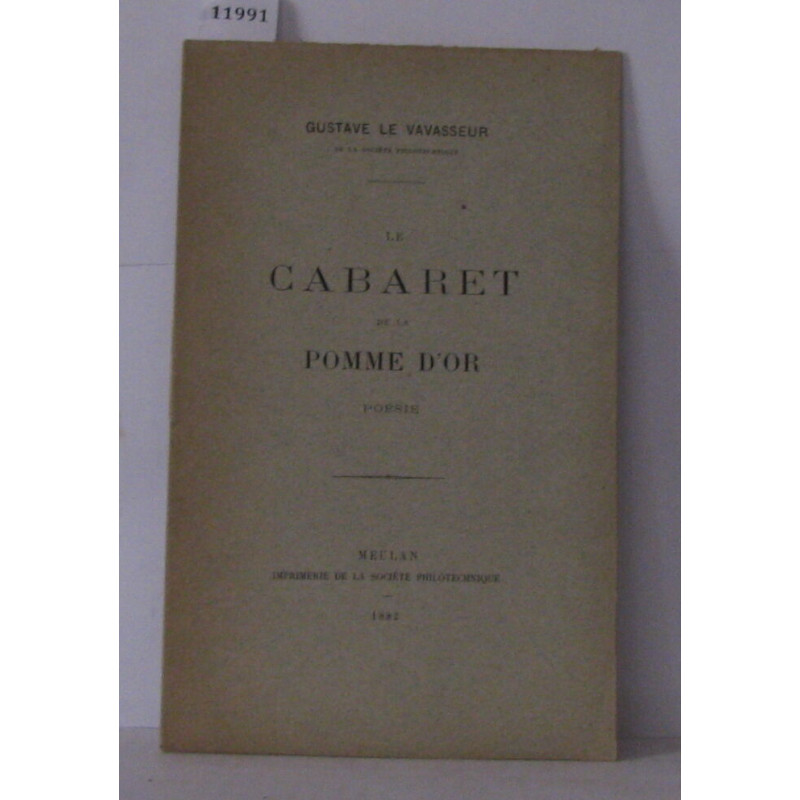 Le cabaret de la pomme d'or poésie