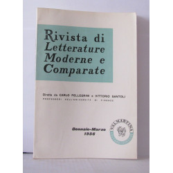 Rivista di letterature moderne e comparate Anno IX N° 1