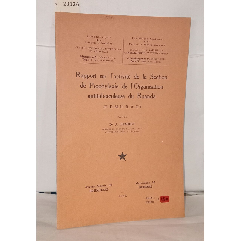 Rapport sur l'activité de la ection de prophylaxie de...