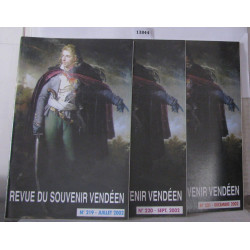 Revue du souvenir Vendéen 3 Numéros année 2002