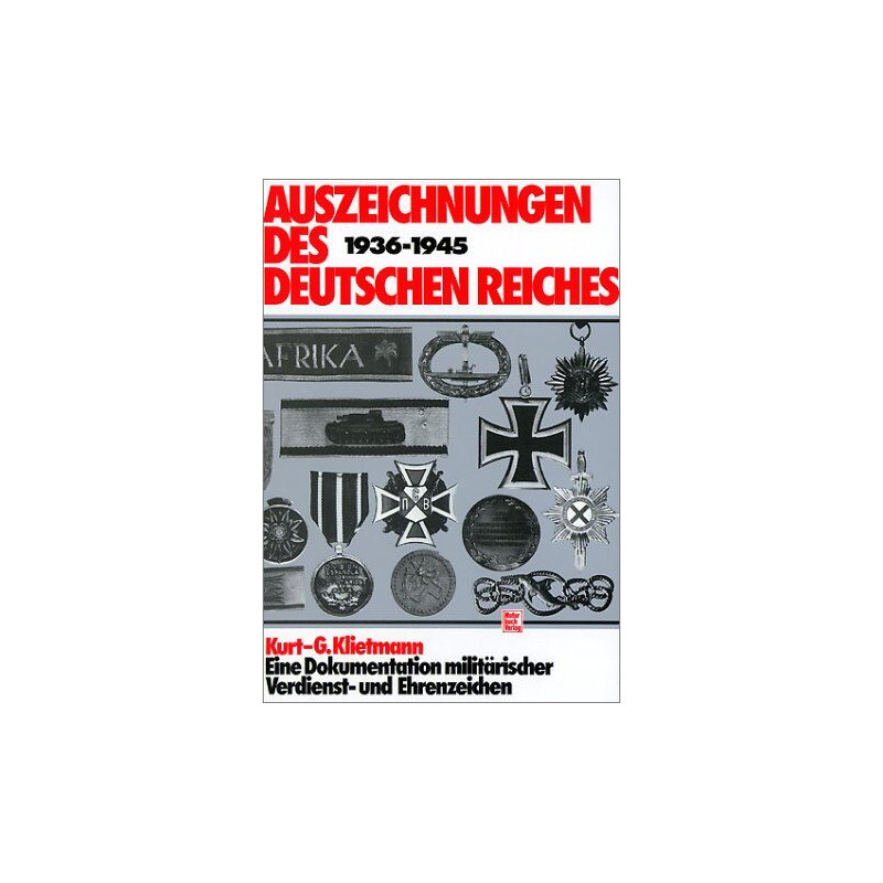Auszeichnungen des Deutschen Reiches 1936 - 1945