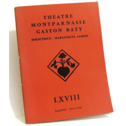 Theatre montparnasse gaston baty LXVIII saison 1957-1958