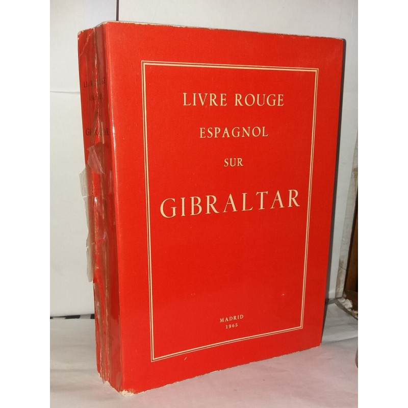 Livre rouge espagnol sur Gibraltar