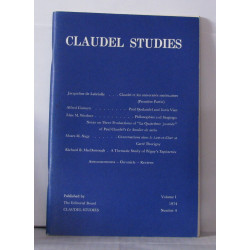 Claudel studies Vol 1 Num 4