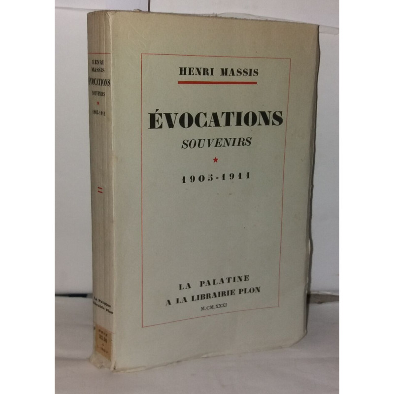 Évocations souvenirs 1905 1911