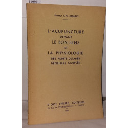 L'acupuncture devant le bon sens et la pphysiologie des points...